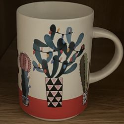 Starbucks Holiday Christmas Cactus Coffee Mug Cup Succulents 2017