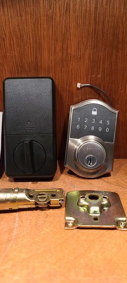 Defiant Castle Satin Nickel Compact Touch Electronic Single Cylinder Deadbolt