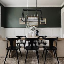 Enzo Black Wood Dining Chair