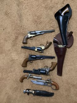 Pistols, black powder.