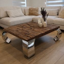 Coffee table/ Mesa de Centro de madera, Estilo Moderno