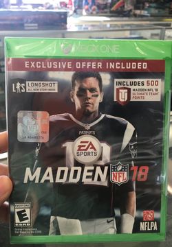 Madden 18 Xbox One Brand New