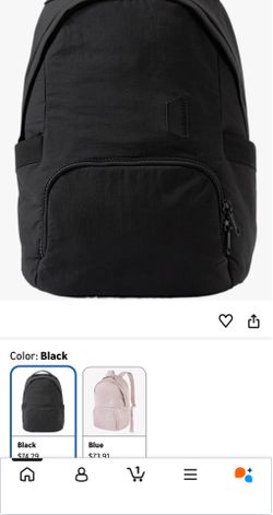 Women's Backpack Waterproof Nylon Travel Backpacks Women Book(Black)