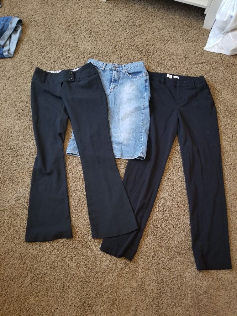Junior's size 1/2 dress pants and skirt