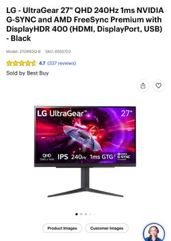 Gaming Monitor LG Ultragear
