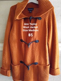 Ann Taylor Wool Jacket Size Medium