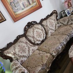 Victorian Sofa , Loveseat & Chair Set
