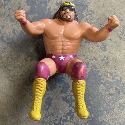 Vintage 1986 WWF Macho Man Randy Savage Thumb Wrestler