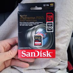 SanDisk 128GB SD Card New/Unopened