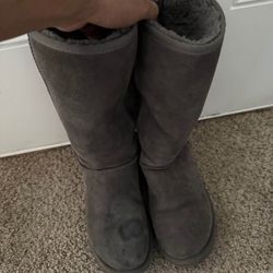 Classic Tall Grey Ugg Boots Size 8