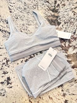 Alo Yoga Sports Bra and Shorts Set