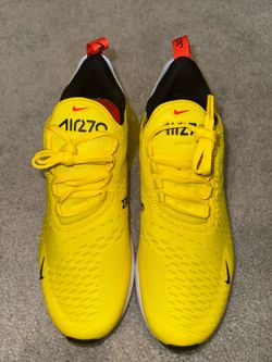 Nike Air Max 270 Yellow Running Sneakers 👟 Women’s Size 9.5 / Men’s Size 8