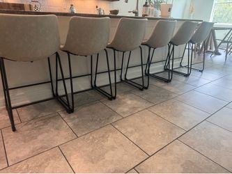 Barstools, 6 island height barstools