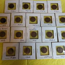 Really Nice Collection Of Better Wheat Cent Coins 