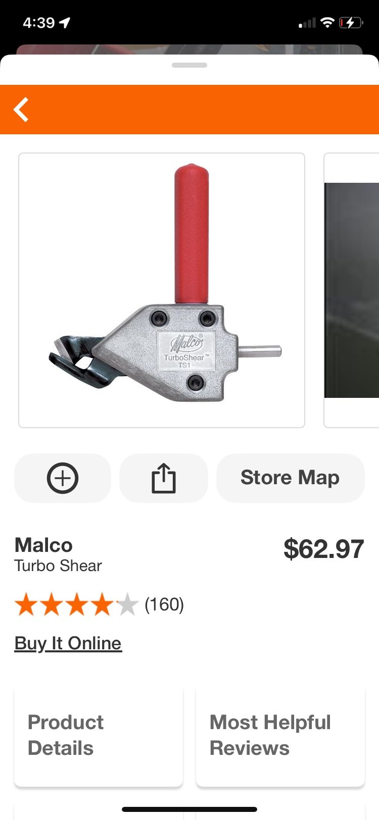 Malco TS1 Metal Cutting Shear