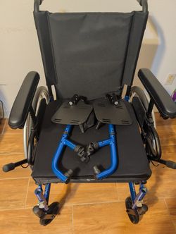 Ki Mobility Blue Lightweight Folding Mobility Seat