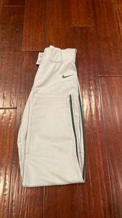 Slightly Used In Good Condition Youth/teen XL Nike Vapor Gray With Green Side Piping Baseball Pants