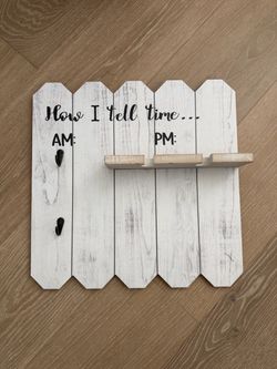 How I tell time sign