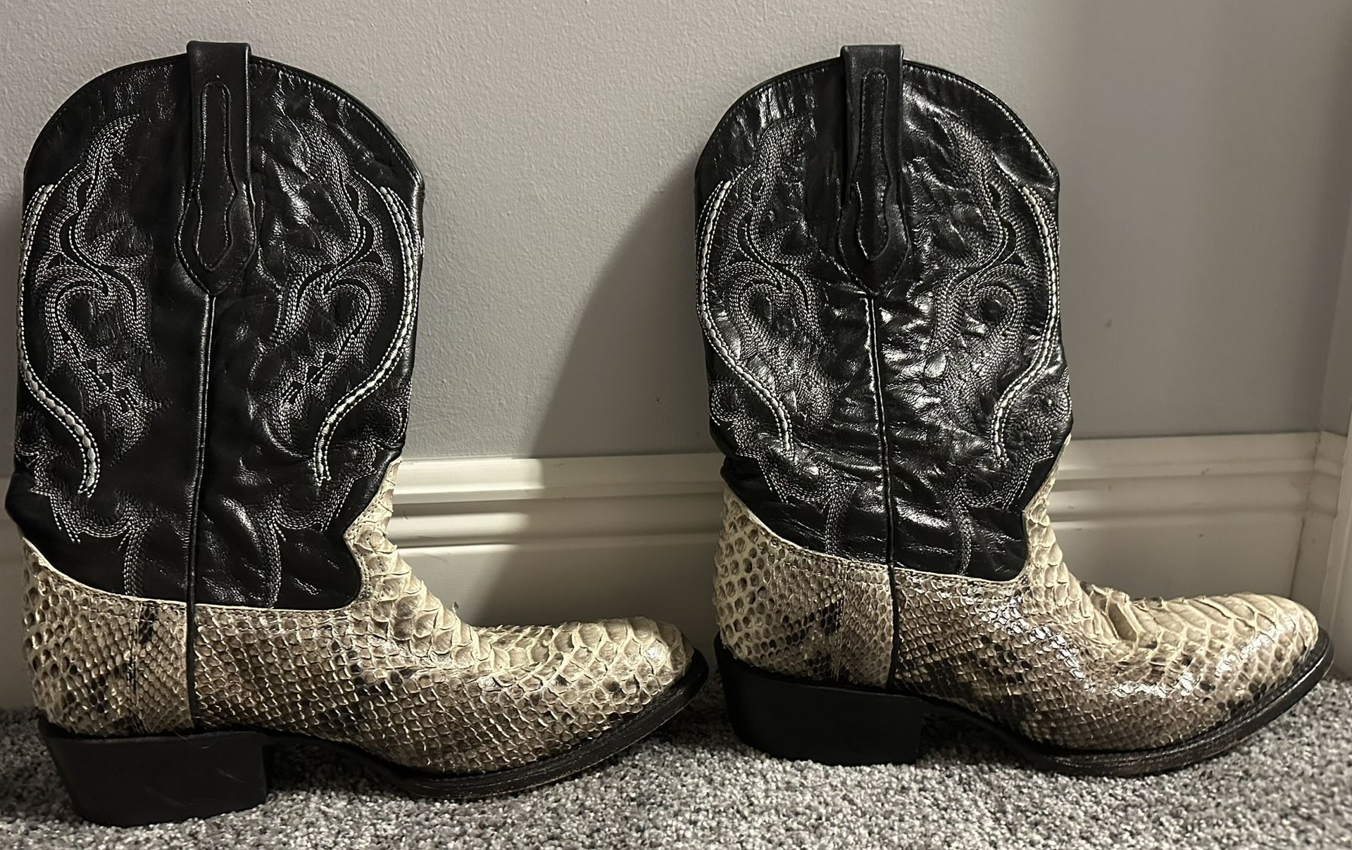 Hand Crafted JB Dillon Python Boots