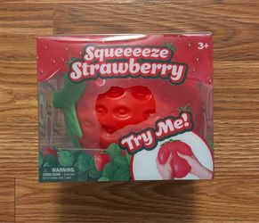 Squeeze squishy strawberry nee doh style sensory toy