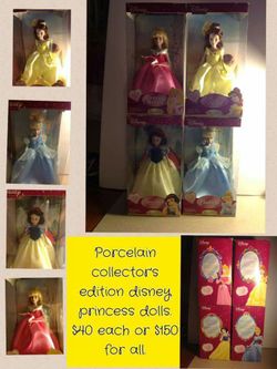 Disney Princess porcelain dolls