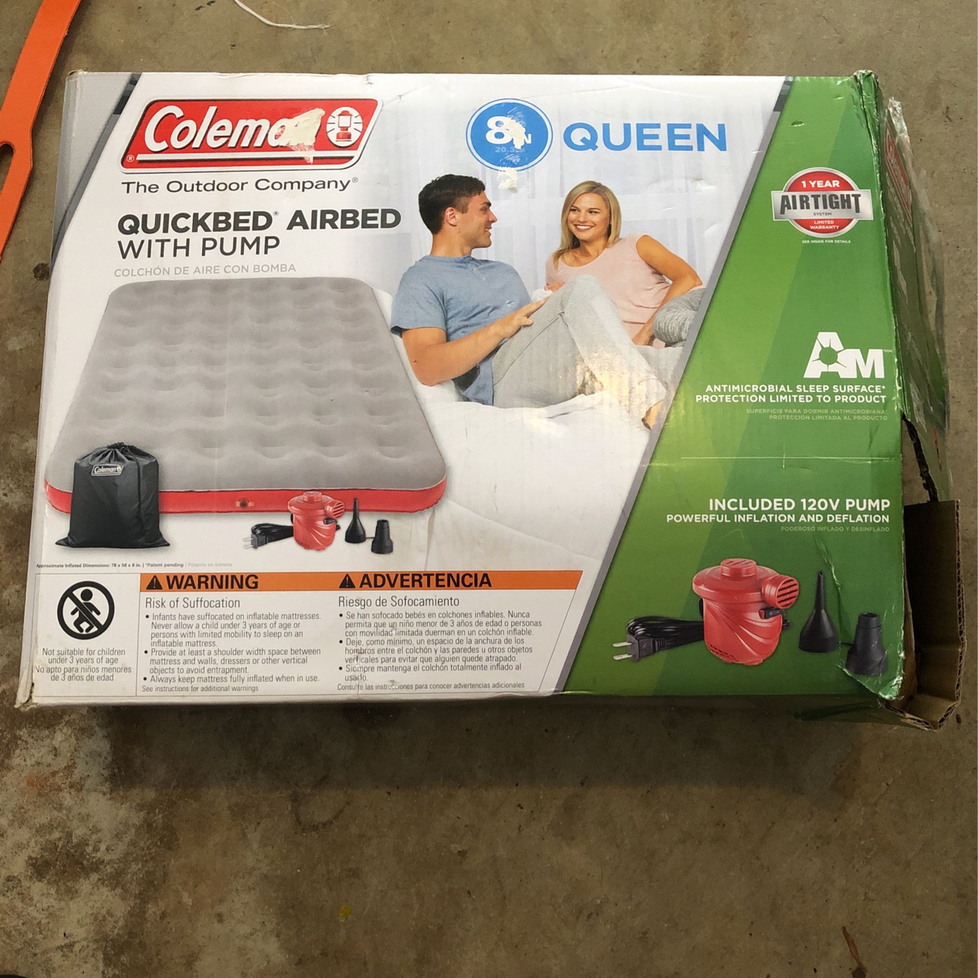 Coleman Queen Air mattress With Pump