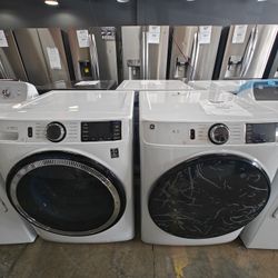 GE front load washer and dryer set