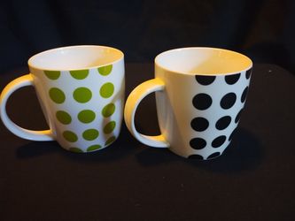 Polka Dot Coffee Mug Set 