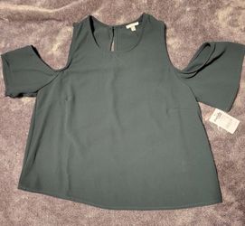 Green Cropped Blouse