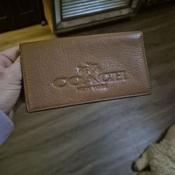 Authentic Coach checkbook Cover 