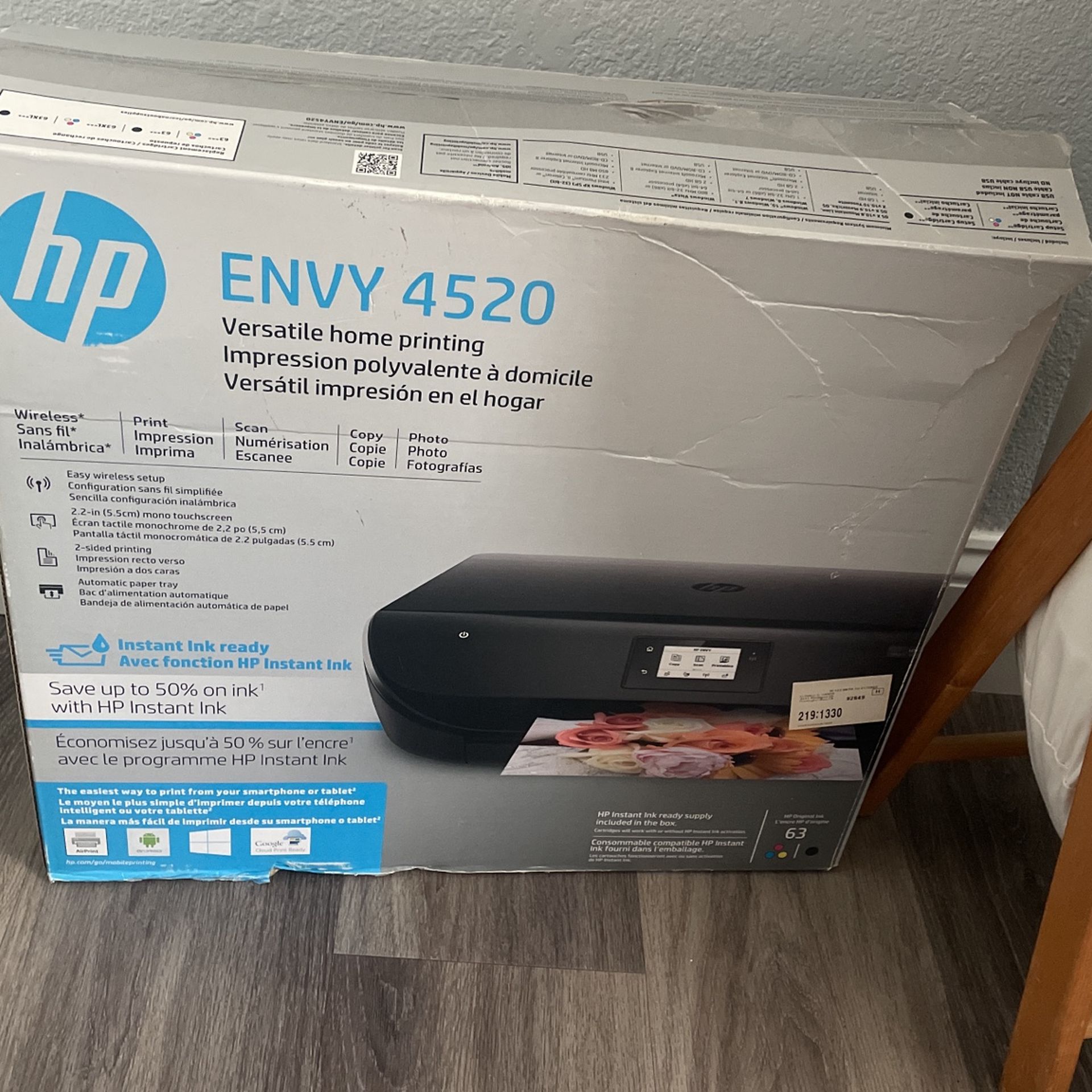 Brand New Envy 4520 HP WIRELESS PRINTER