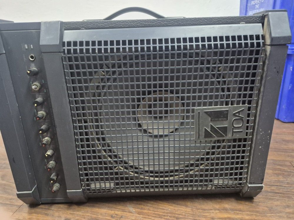 Vintage TOA KD-1 Portable PA Speaker Amplifier 50W Mixer Powered Cabinet Tested/Working