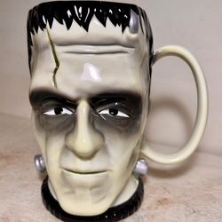 Frankenstein Universal Studios Vintage LARGE Ceramic Monster Mug 1999 NOS New