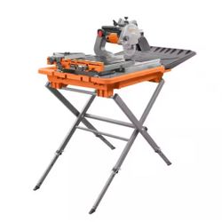 RIDGID 12 Amp 8 in. Blade Corded Wet Tile Saw with Extended Rip @29