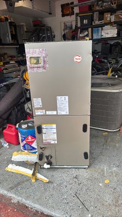 Central air conditioning system air handler and condenser 3 ton