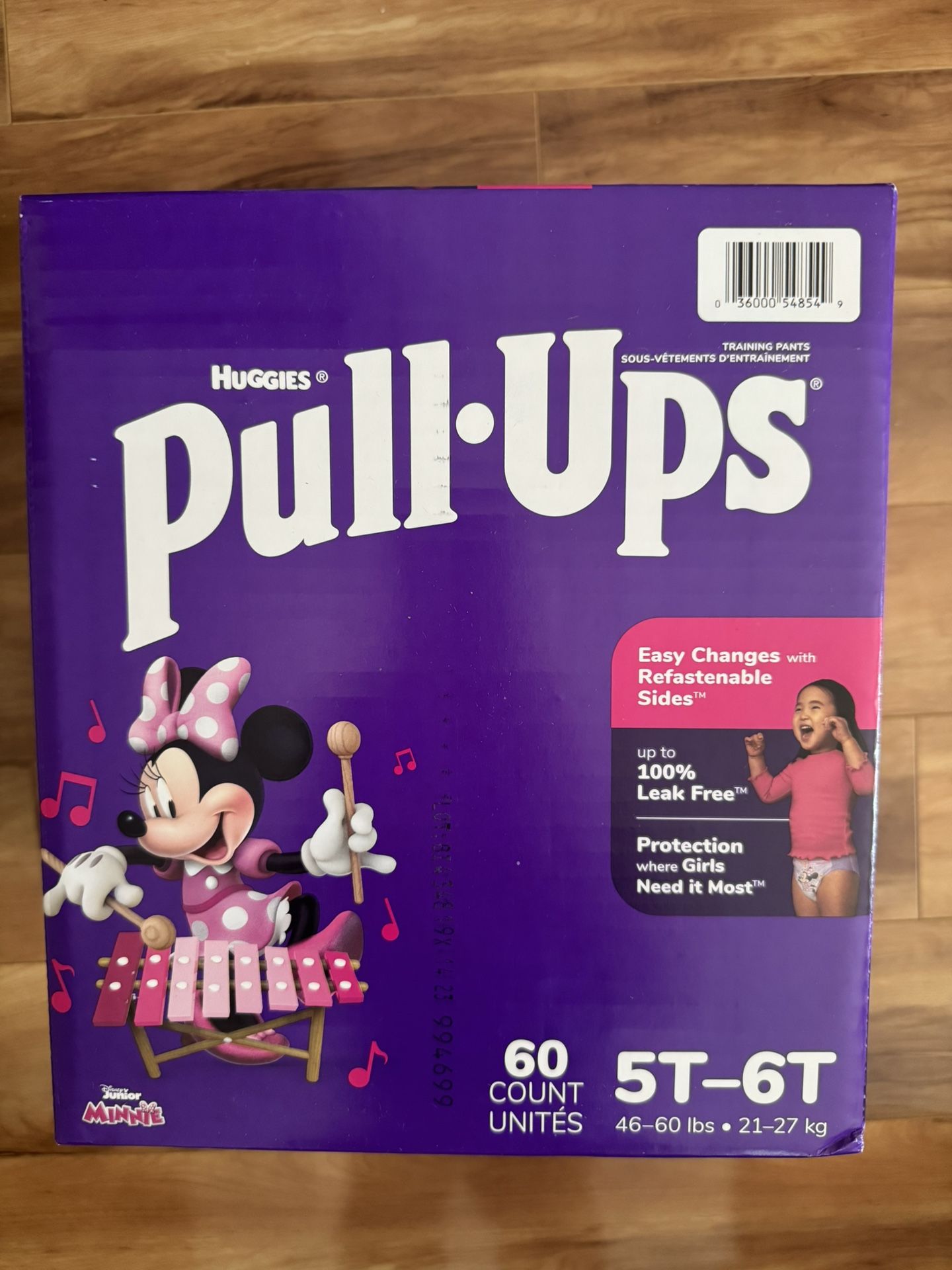 Brand New Unopened Pull Ups Girls Potty Training Pants Size 5T-6T 60 Count