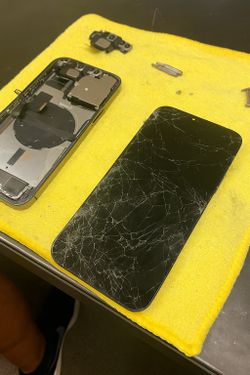 iPhone 16 Pro 13 Max 14 Plus XR 11 Cracked Back Glass Screen Housing Frame Replacement 