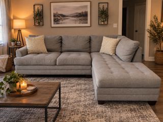Gray sectional sofa