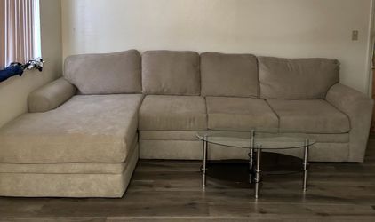 Modern Beige Sofa – Great Condition, Super Comfortable