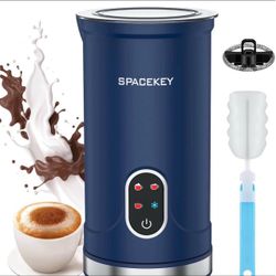 Spacekey Milk Frother Electric Automatic Frother for Coffee with Mute Mode, 10.1oz/300ml Overheat