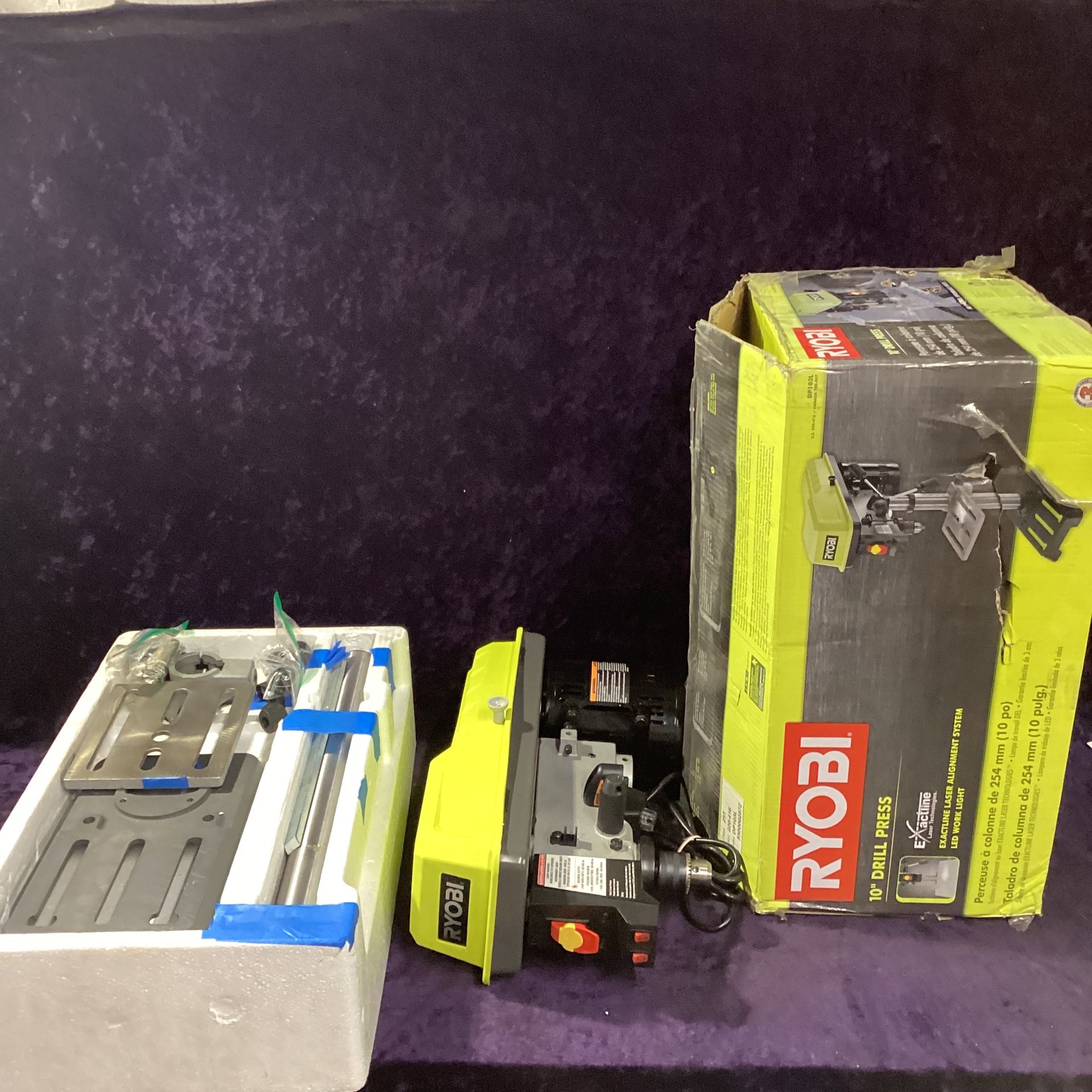 🧰🛠RYOBI 10” 5 Speed Drill Press w/EXACTLINE Laser Alignment System-LIGHTLY USED!-$120!🧰🛠