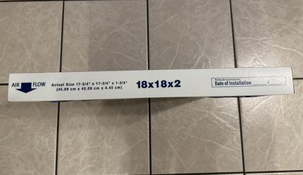 18x18x2  Pleated A/C Furnace Filters
