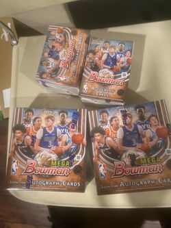 NBA TOPPS BOWMAN 2026 blaster mega boxes