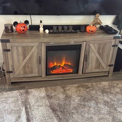 Tv Stand with Fireplace