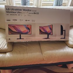 Brand new OPEN BOX LG UltraWide Curved Monitor (Model 34U62TB).