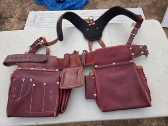 Occidental Leather Framer Stronghold Belt Bag with Suspenders