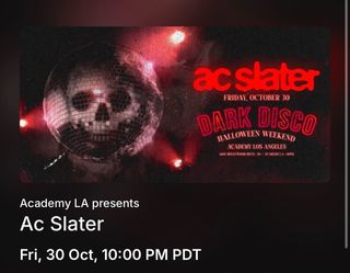AC SLATER 10/30 ACADEMY LA