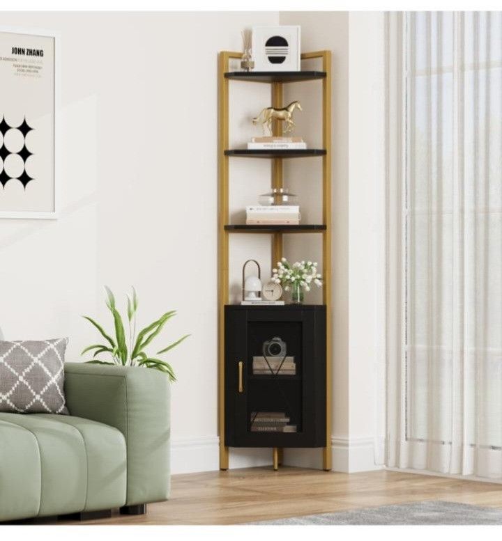 ALL THREE ITEMS Corner 6-Tier BOOKCASE , Coffee Table, TV stand For 55'' TV