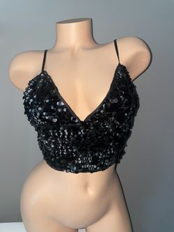 Sequin Crop Top