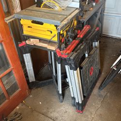 Craftsman Table Saw and dewalt Portable Saw Plus More 